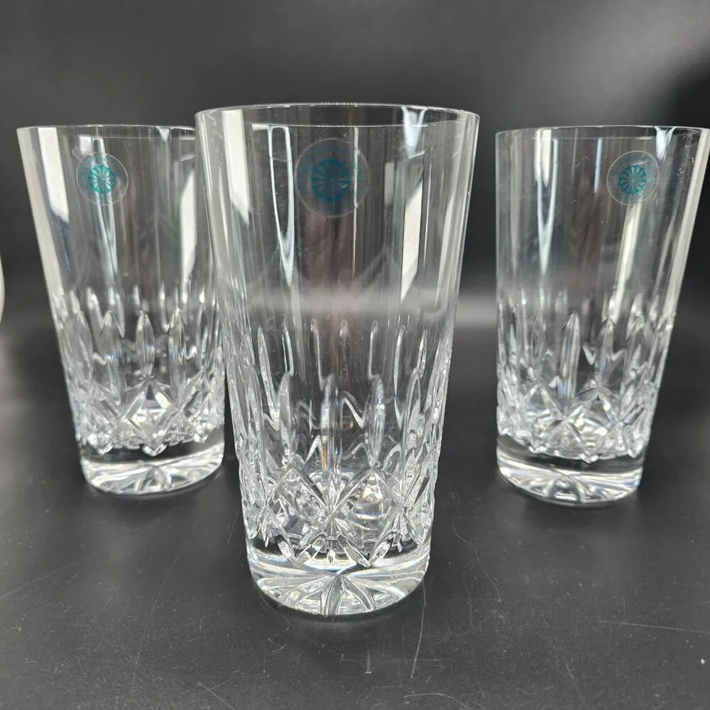 Galway Irish Crystal Baldmore Crystal Highball & Whiskey Glasses Set Of 4 DH1300 - Picture 8 of 15